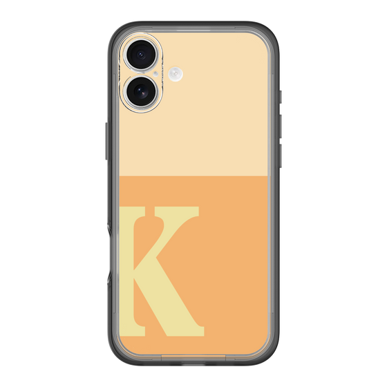 Slim Protection Premium Case［ オリジナル - initial two tone - K orange ］