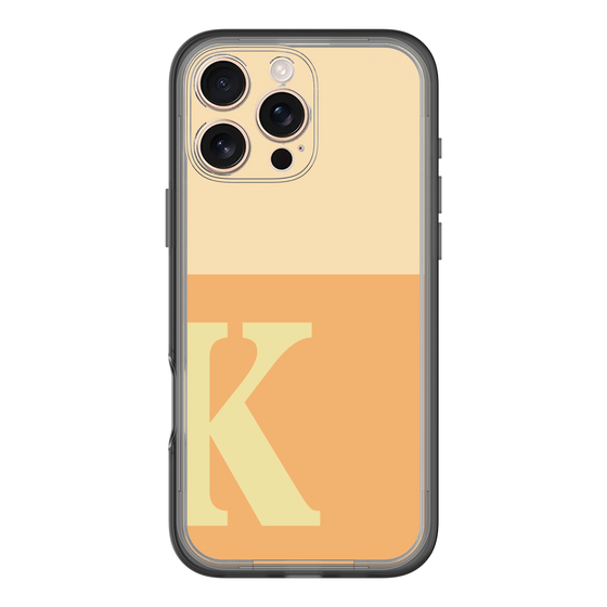 Slim Protection Premium Case［ オリジナル - initial two tone - K orange ］