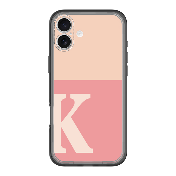 Slim Protection Premium Case［ オリジナル - initial two tone - K pink ］