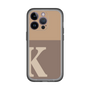 Slim Protection Premium Case［ オリジナル - initial two tone - K brown ］