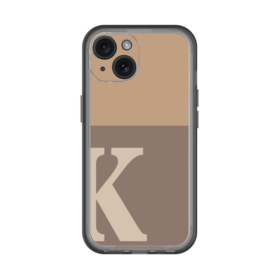 Slim Protection Premium Case［ オリジナル - initial two tone - K brown ］