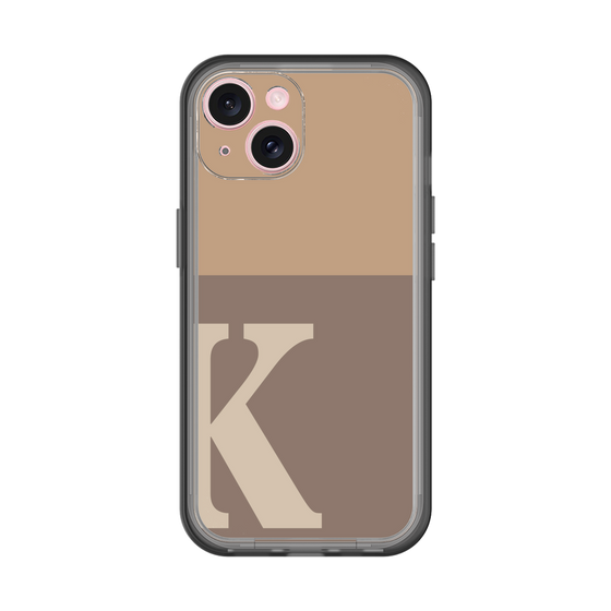 Slim Protection Premium Case［ オリジナル - initial two tone - K brown ］