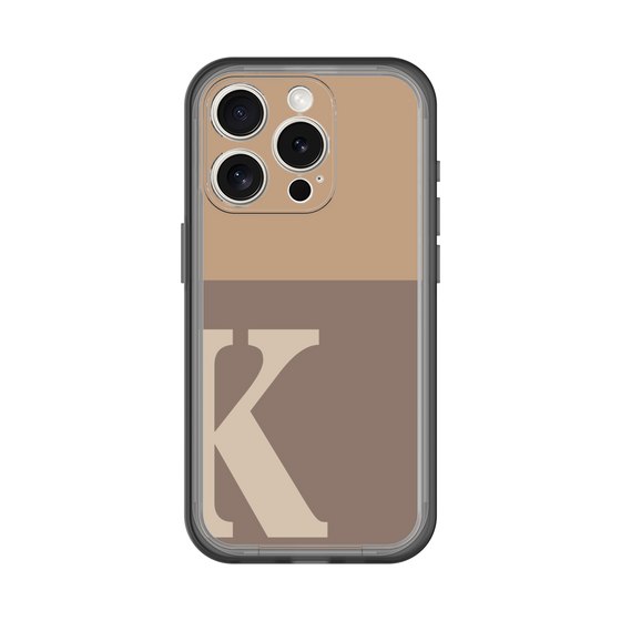 Slim Protection Premium Case［ オリジナル - initial two tone - K brown ］