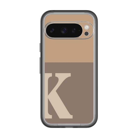 Slim Protection Premium Case［ オリジナル - initial two tone - K brown ］