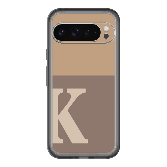 Slim Protection Premium Case［ オリジナル - initial two tone - K brown ］