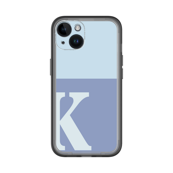 Slim Protection Premium Case［ オリジナル - initial two tone - K blue ］