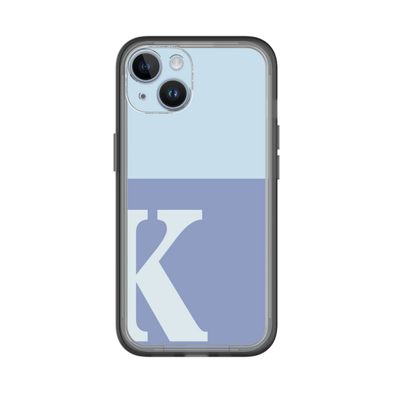 Slim Protection Premium Case［ オリジナル - initial two tone - K blue ］