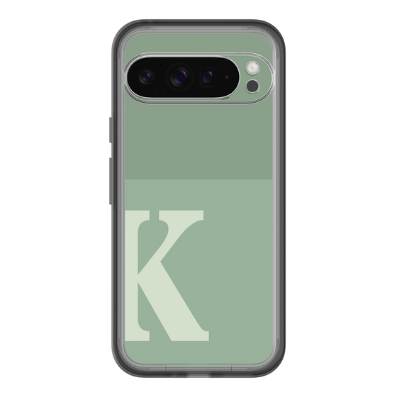 Slim Protection Premium Case［ オリジナル - initial two tone - K green ］