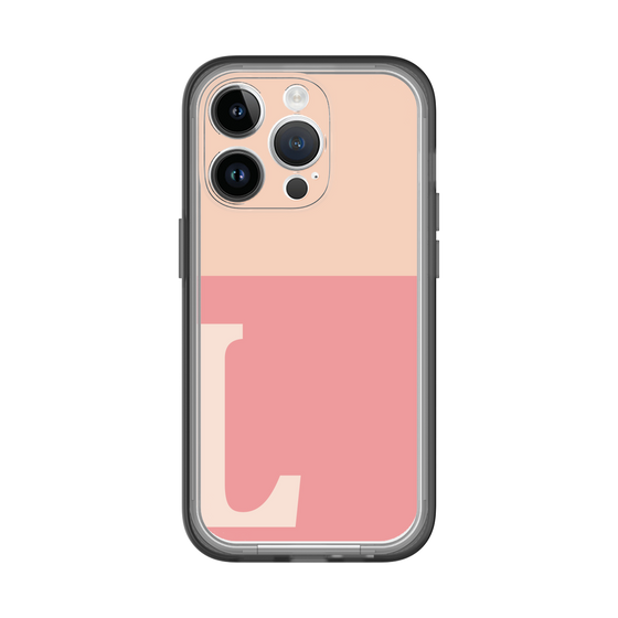 Slim Protection Premium Case［ オリジナル - initial two tone - L pink ］