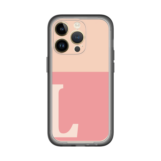Slim Protection Premium Case［ オリジナル - initial two tone - L pink ］