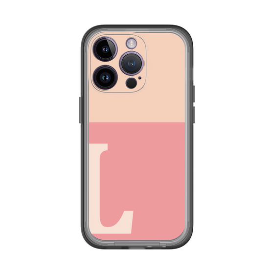 Slim Protection Premium Case［ オリジナル - initial two tone - L pink ］