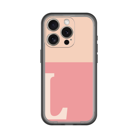 Slim Protection Premium Case［ オリジナル - initial two tone - L pink ］