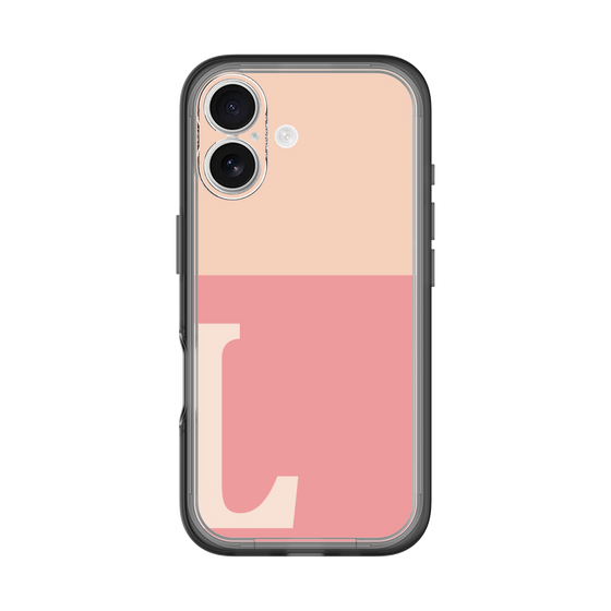 Slim Protection Premium Case［ オリジナル - initial two tone - L pink ］