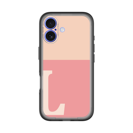 Slim Protection Premium Case［ オリジナル - initial two tone - L pink ］