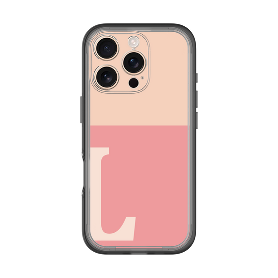 Slim Protection Premium Case［ オリジナル - initial two tone - L pink ］