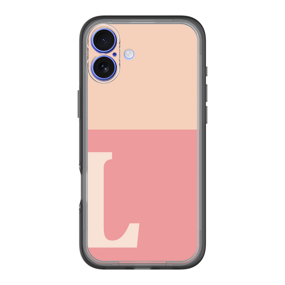 Slim Protection Premium Case［ オリジナル - initial two tone - L pink ］