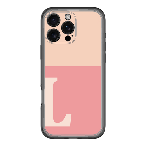 Slim Protection Premium Case［ オリジナル - initial two tone - L pink ］