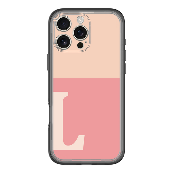 Slim Protection Premium Case［ オリジナル - initial two tone - L pink ］