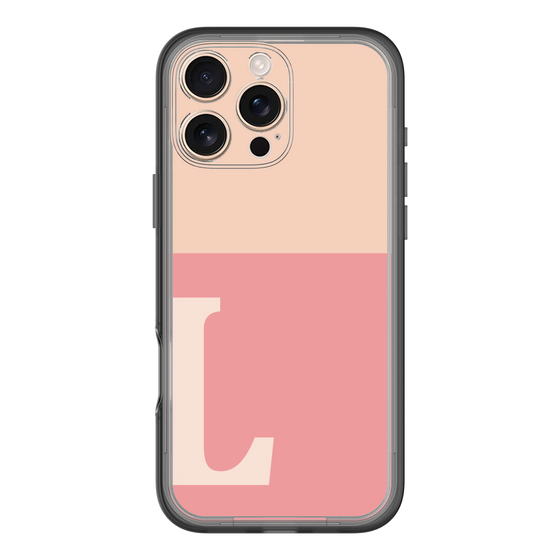 Slim Protection Premium Case［ オリジナル - initial two tone - L pink ］