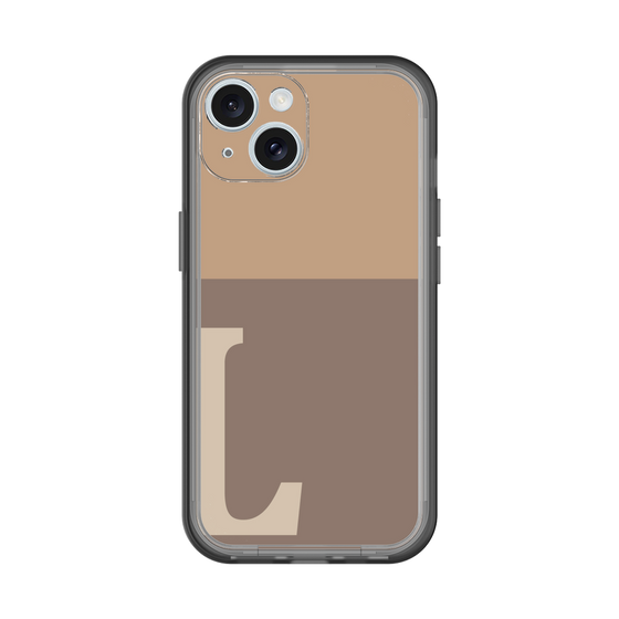Slim Protection Premium Case［ オリジナル - initial two tone - L brown ］