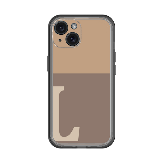 Slim Protection Premium Case［ オリジナル - initial two tone - L brown ］