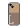Slim Protection Premium Case［ オリジナル - initial two tone - L brown ］
