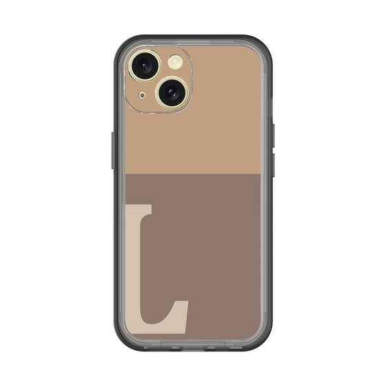Slim Protection Premium Case［ オリジナル - initial two tone - L brown ］