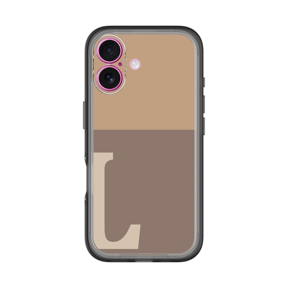 Slim Protection Premium Case［ オリジナル - initial two tone - L brown ］