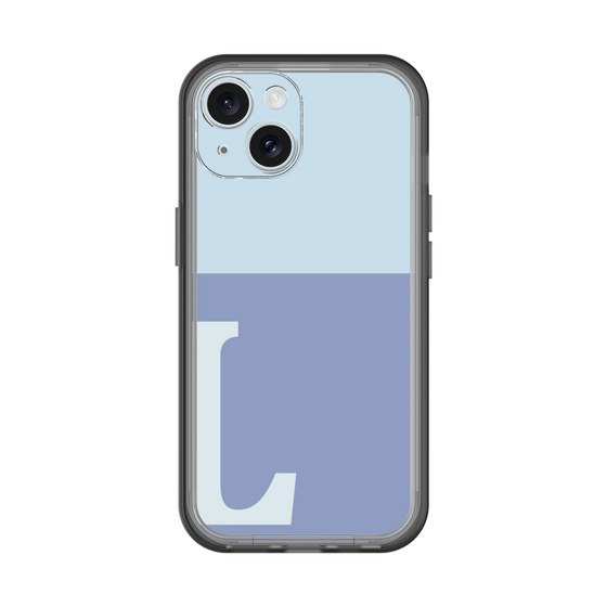 Slim Protection Premium Case［ オリジナル - initial two tone - L blue ］