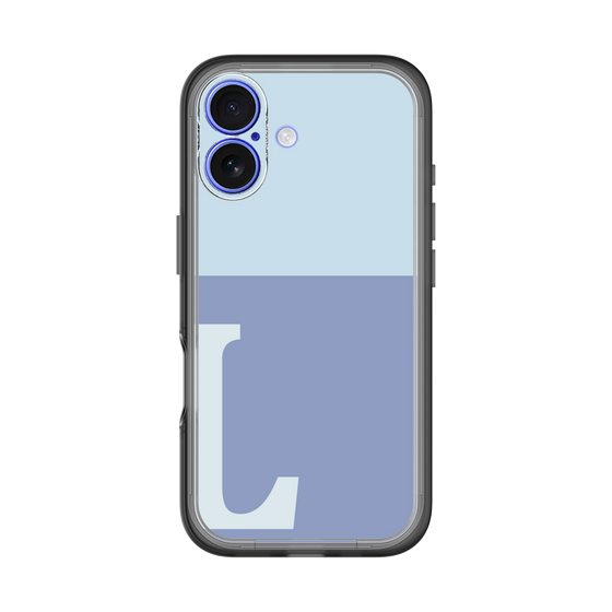 Slim Protection Premium Case［ オリジナル - initial two tone - L blue ］
