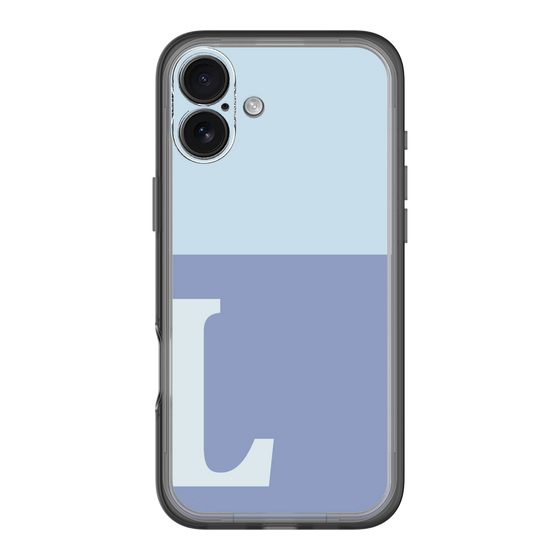 Slim Protection Premium Case［ オリジナル - initial two tone - L blue ］