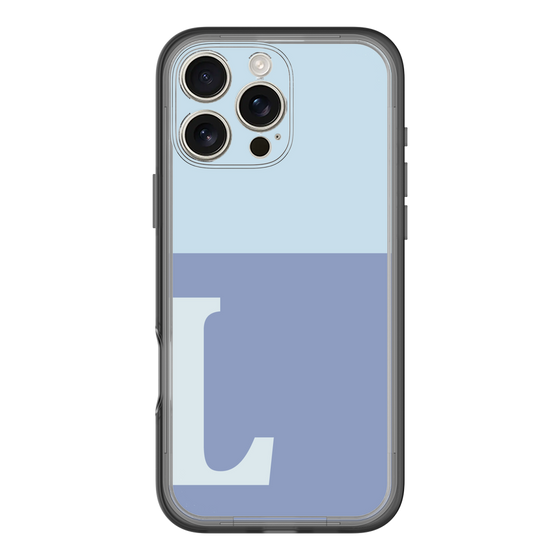Slim Protection Premium Case［ オリジナル - initial two tone - L blue ］