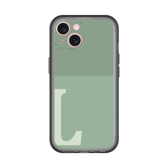 Slim Protection Premium Case［ オリジナル - initial two tone - L green ］