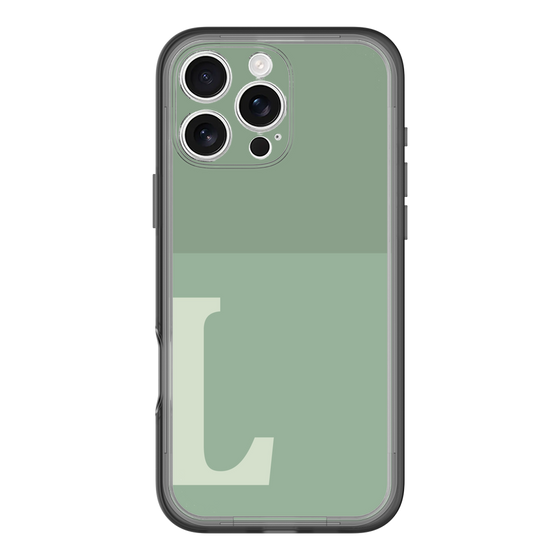 Slim Protection Premium Case［ オリジナル - initial two tone - L green ］