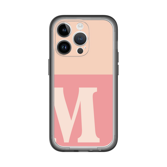 Slim Protection Premium Case［ オリジナル - initial two tone - M pink ］
