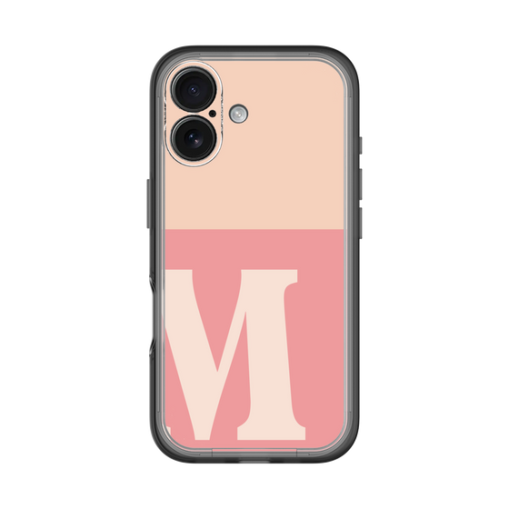 Slim Protection Premium Case［ オリジナル - initial two tone - M pink ］