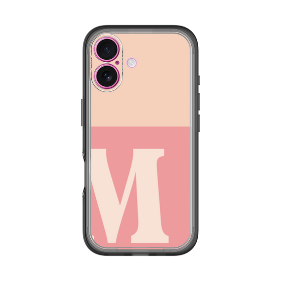 Slim Protection Premium Case［ オリジナル - initial two tone - M pink ］
