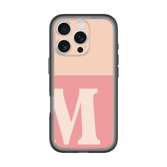 Slim Protection Premium Case［ オリジナル - initial two tone - M pink ］