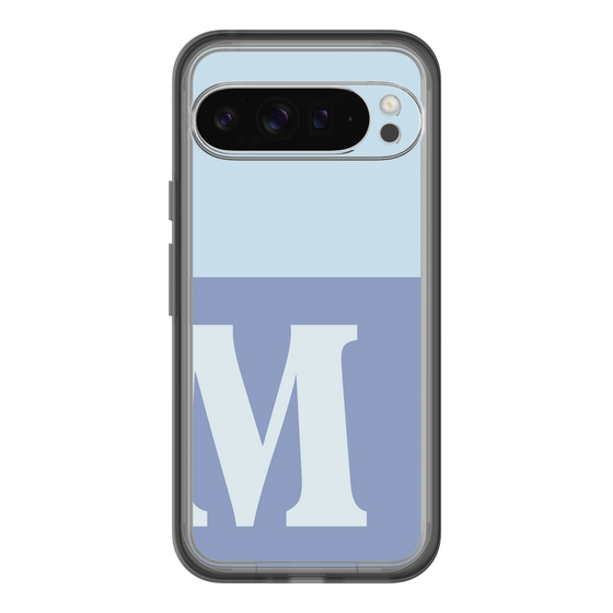 Slim Protection Premium Case［ オリジナル - initial two tone - M blue ］