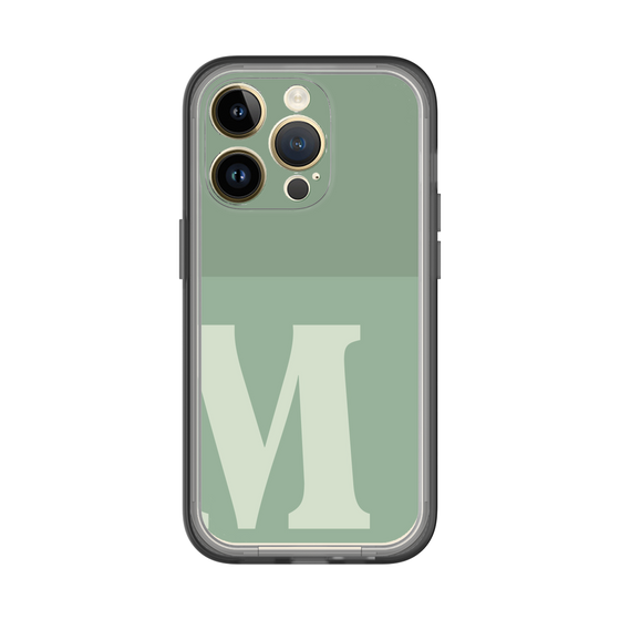 Slim Protection Premium Case［ オリジナル - initial two tone - M green ］