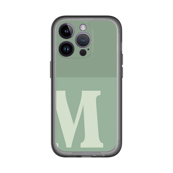 Slim Protection Premium Case［ オリジナル - initial two tone - M green ］