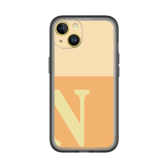 Slim Protection Premium Case［ オリジナル - initial two tone - N orange ］