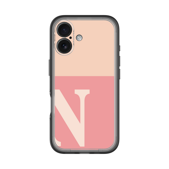 Slim Protection Premium Case［ オリジナル - initial two tone - N pink ］