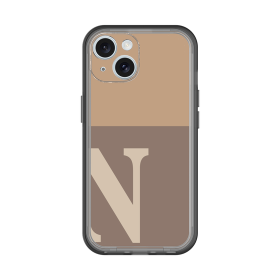 Slim Protection Premium Case［ オリジナル - initial two tone - N brown ］