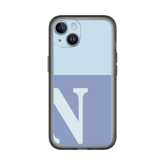 Slim Protection Premium Case［ オリジナル - initial two tone - N blue ］