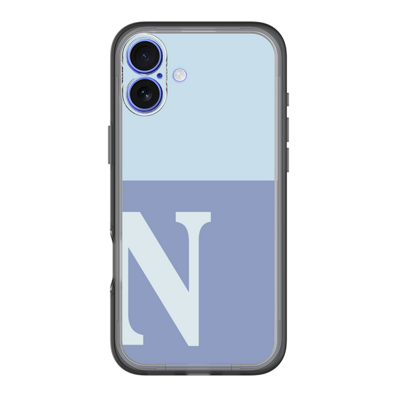 Slim Protection Premium Case［ オリジナル - initial two tone - N blue ］