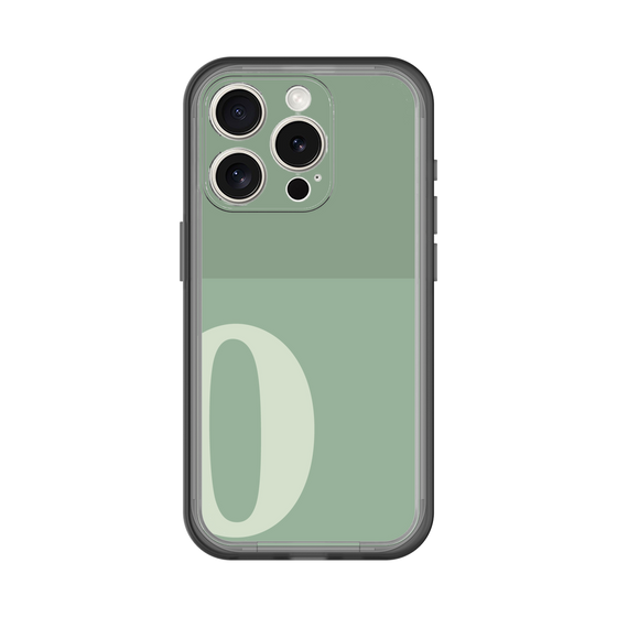 Slim Protection Premium Case［ オリジナル - initial two tone - O green ］