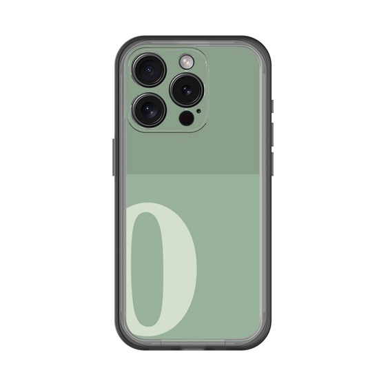 Slim Protection Premium Case［ オリジナル - initial two tone - O green ］