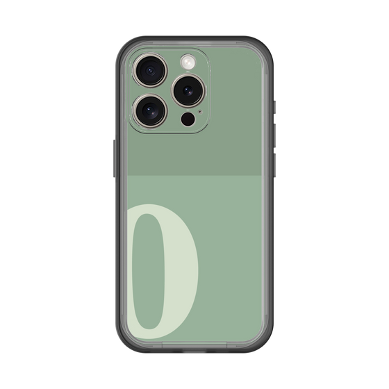 Slim Protection Premium Case［ オリジナル - initial two tone - O green ］
