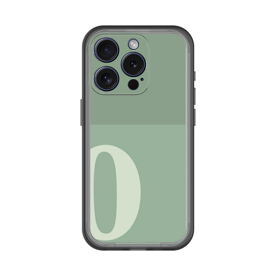 Slim Protection Premium Case［ オリジナル - initial two tone - O green ］
